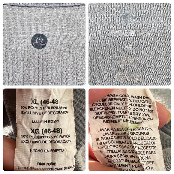 Apana Sleeveless Activewear Tank Top Grey Men's XL - Picture 7 of 7